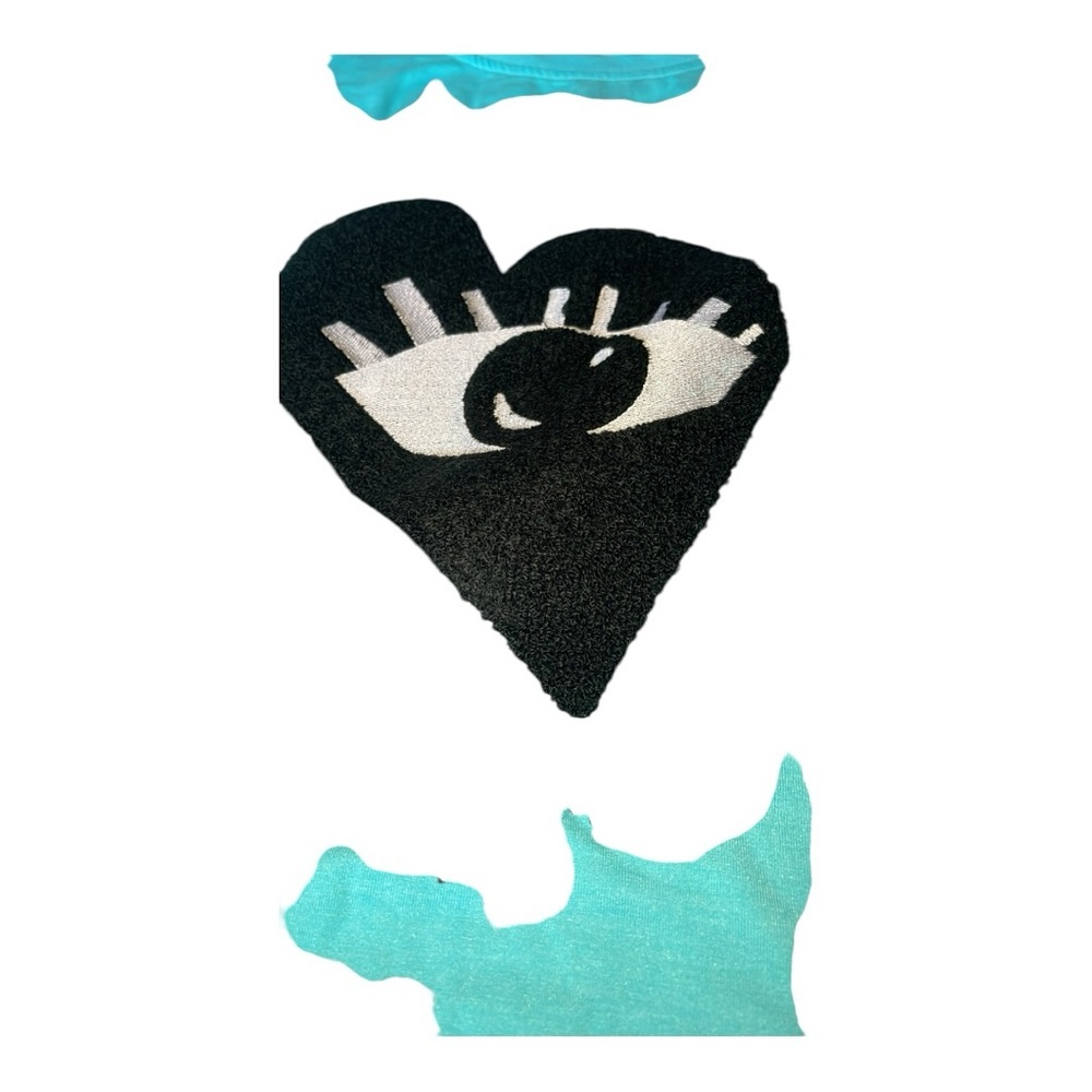 Designer Embroidered T-Shirt. “Empty Eyes” - Picture 5 of 8